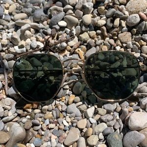 Ray-ban HEXAGONAL FLAT LENSES GOLD